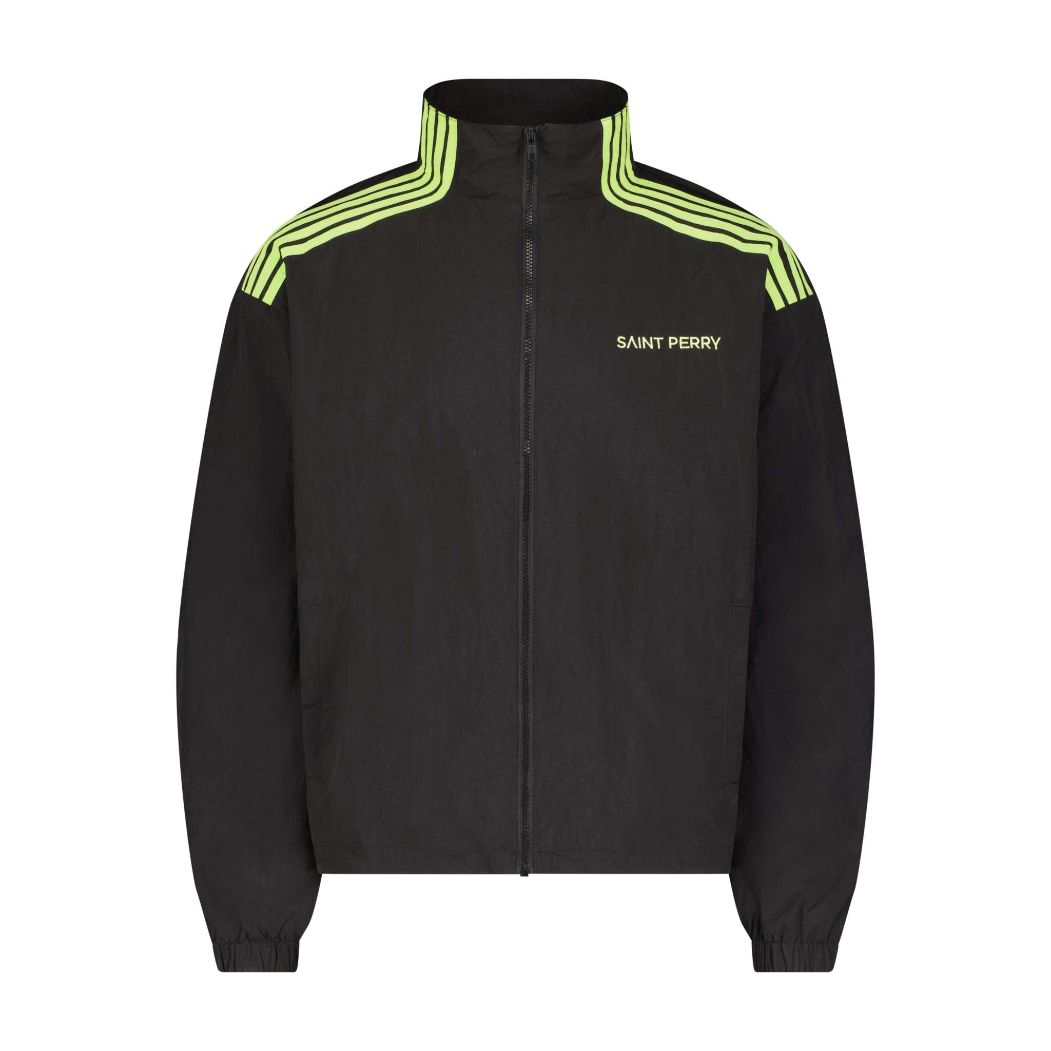Otis Track Jacket - Black & Neon Athletic Leisure Set for