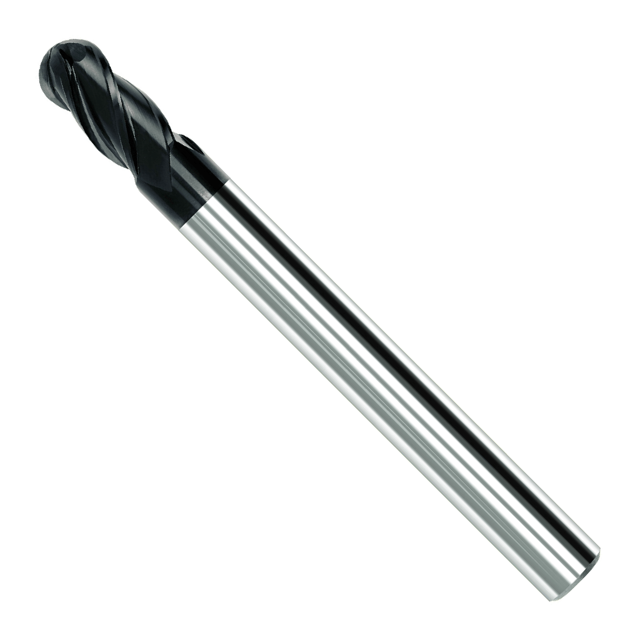 株洲工具 (ZCC-CT) - 超硬4枚刃ボールエンドミル / nano TiAlN