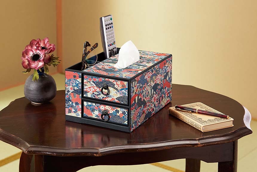 はまぎく（ポケット付きティッシュケース）｜株式会社さくらほりきり