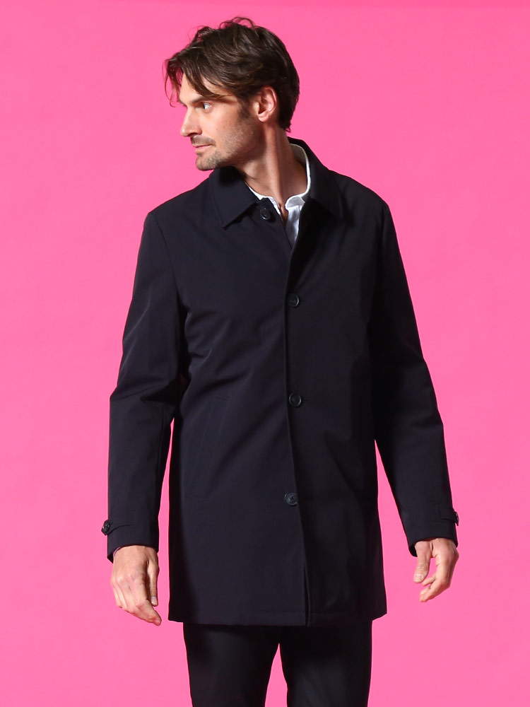 Calvin Klein (カルバンクライン) 無地 中綿 ステンカラー コート