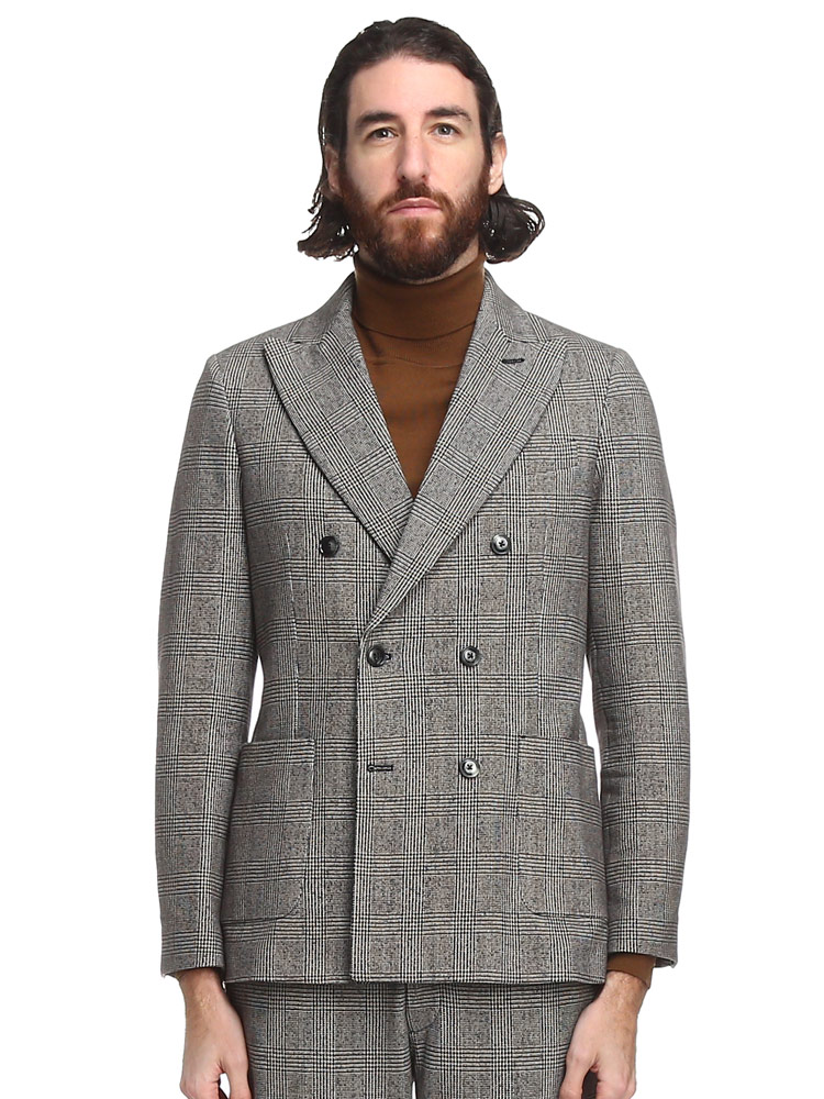 CIRCOLO 1901 (チルコロ1901) ストレッチ グレンチェック ダブル