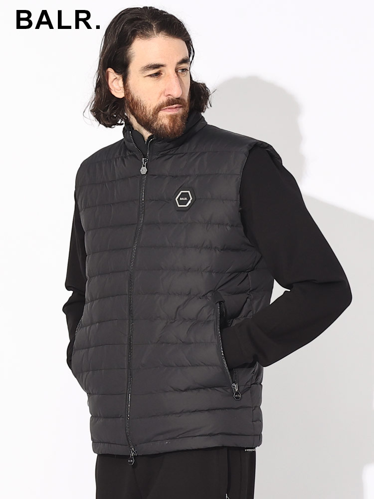 BALR. (ボーラー) 胸ロゴ フルジップ ダウンベスト BA13711001