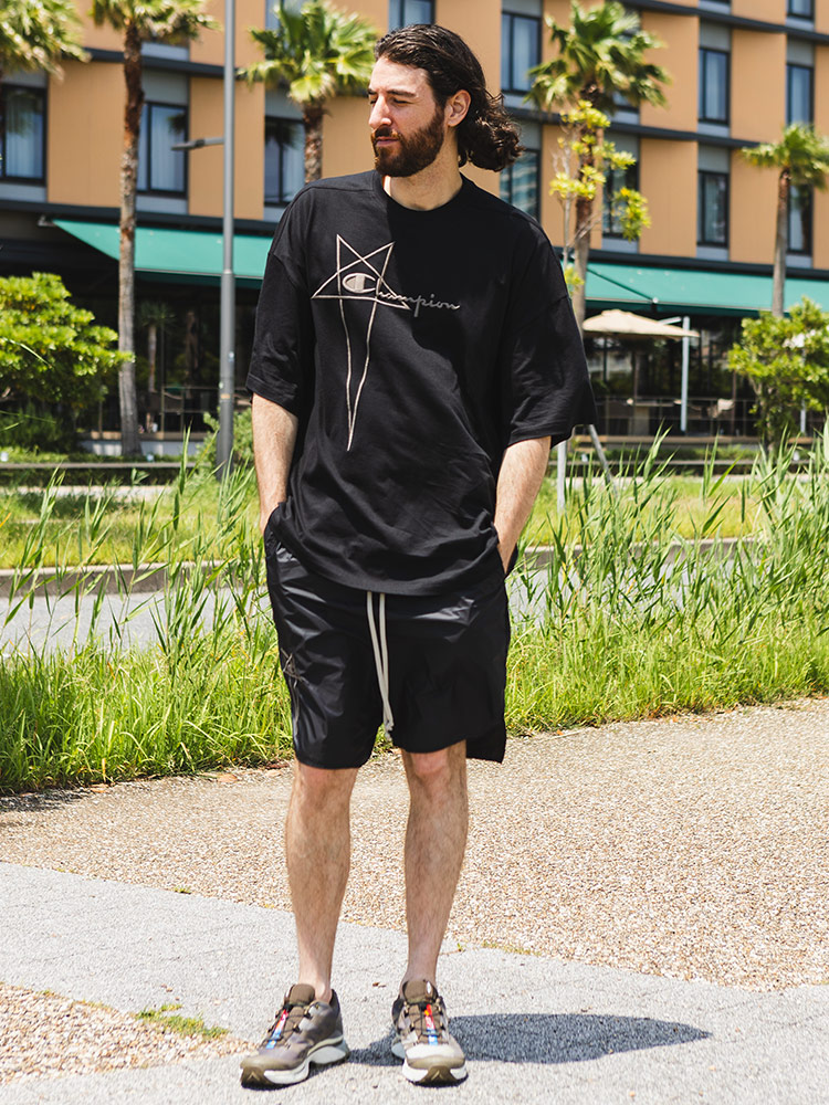 RICK OWENS (リックオウエンス) RICK OWENS×Champion TOMMY 半袖