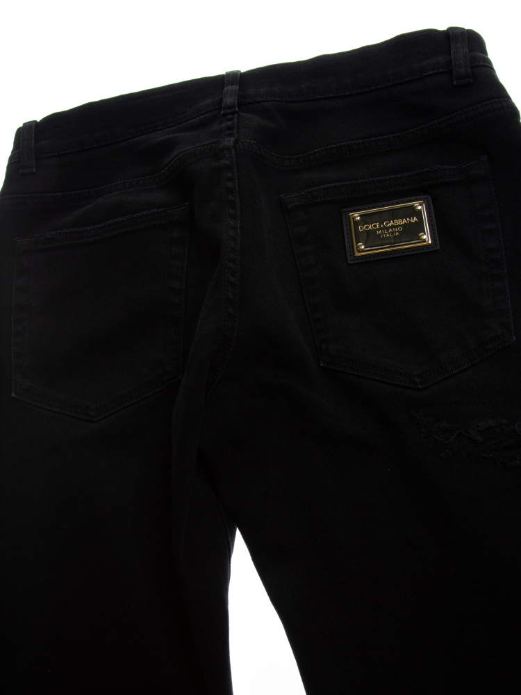 ジーケ 様用希少 DOLCE & GABBANA ブラックカーゴパンツ 46 希少 DOLCE