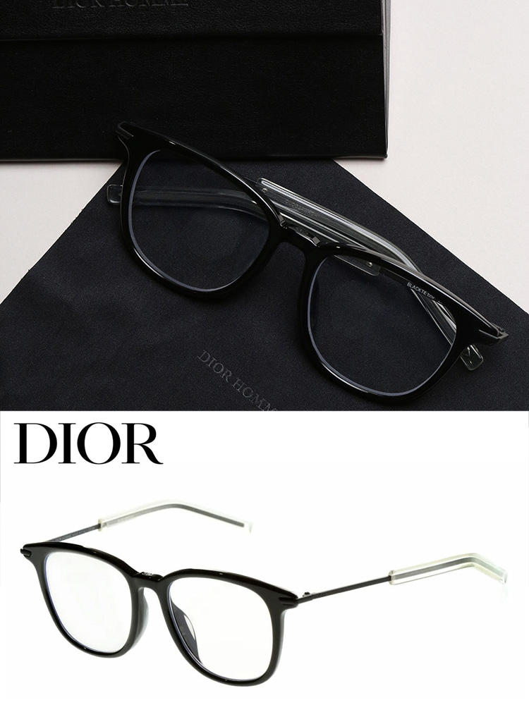 ディオール メンズ DIOR クリアテンプル ボストン オプティカル