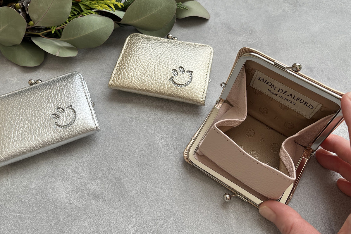 スマイル がま口 コインケース 1712