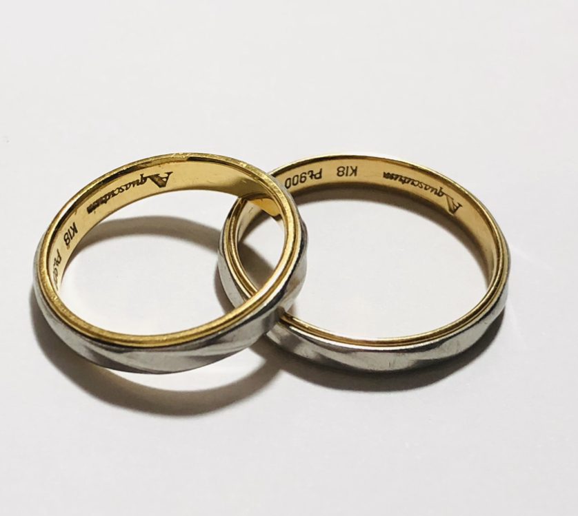 K18/Pt900 金 プラチナ コンビ ペアリングの買取実績 | 買取専門店さすがや