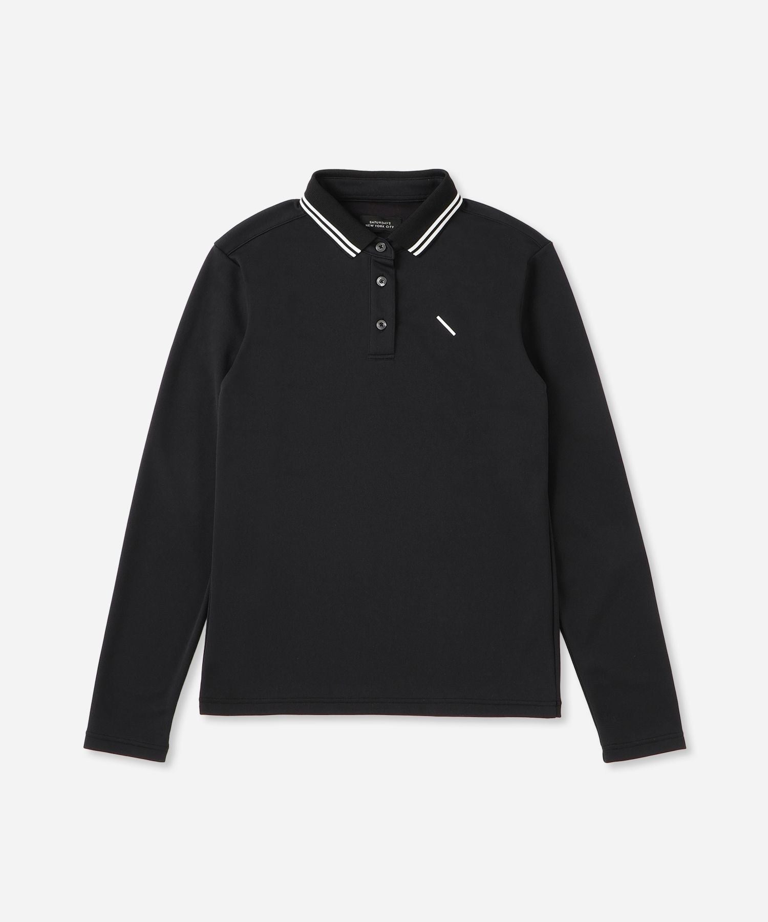 Long Sleeve Polo Golfickers 黒長袖ポロシャツ XXL Long Sleeve Polo