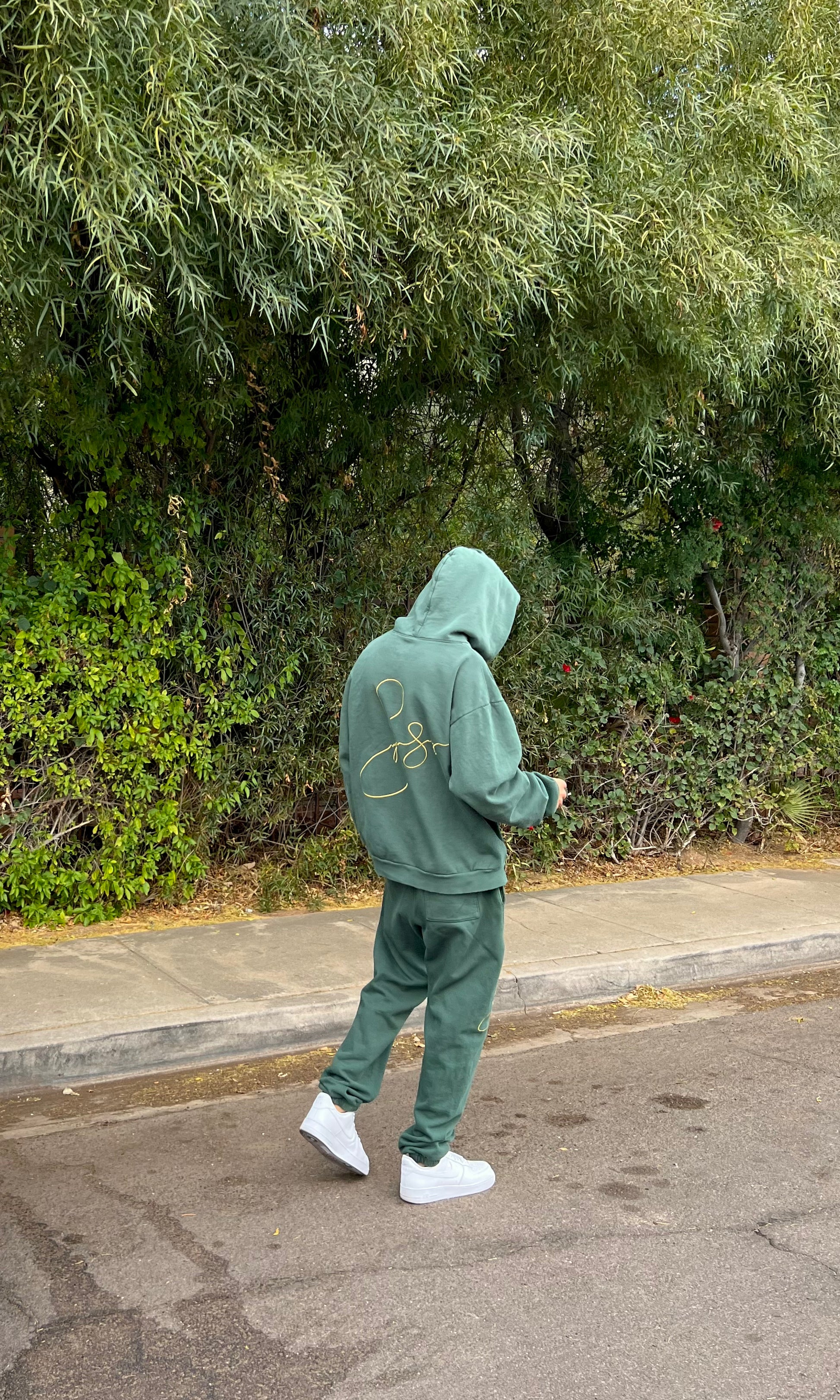 Embroidered Originals Sweatsuit - Morgan Green – Sayden Seay