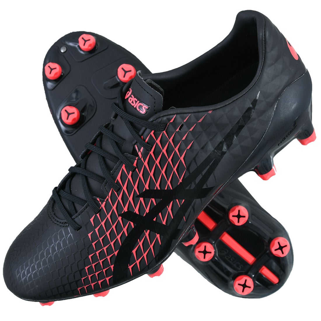 ASICS アシックス MENACE 4(ブラック×ピンク) 1111A195 001 サッカー