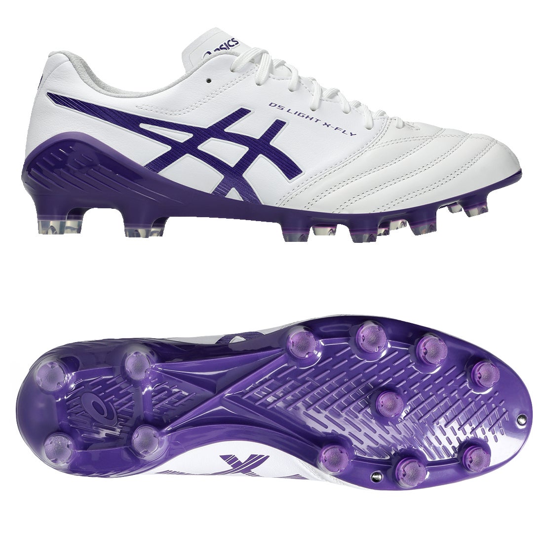ASICS アシックス DS LIGHT X-FLY 5(ホワイト×パープル) 1101A047 104