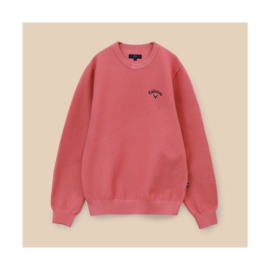 キャロウェイ Callaway カノコ編みクルーネックニット （グレー） -靴