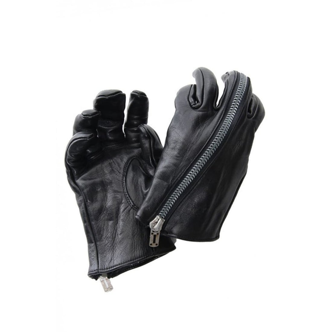 D.HYGEN Horse Leather Zip Glove （BLACK） - Osaka / Kyoto, -FASCINATE