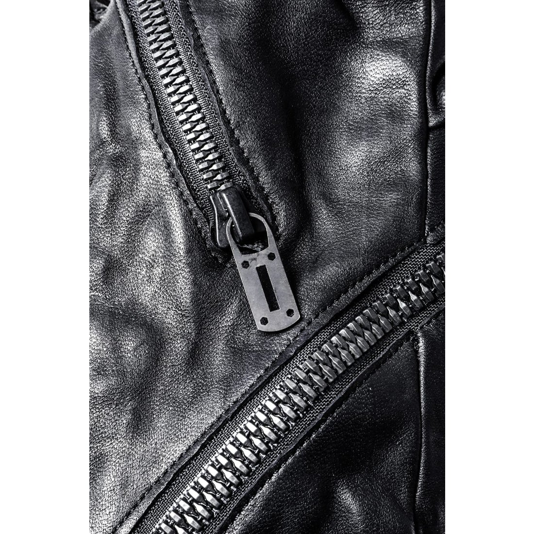 D.HYGEN Horse Leather Twist W-Zip Gloves （BLACK） - Osaka / Kyoto