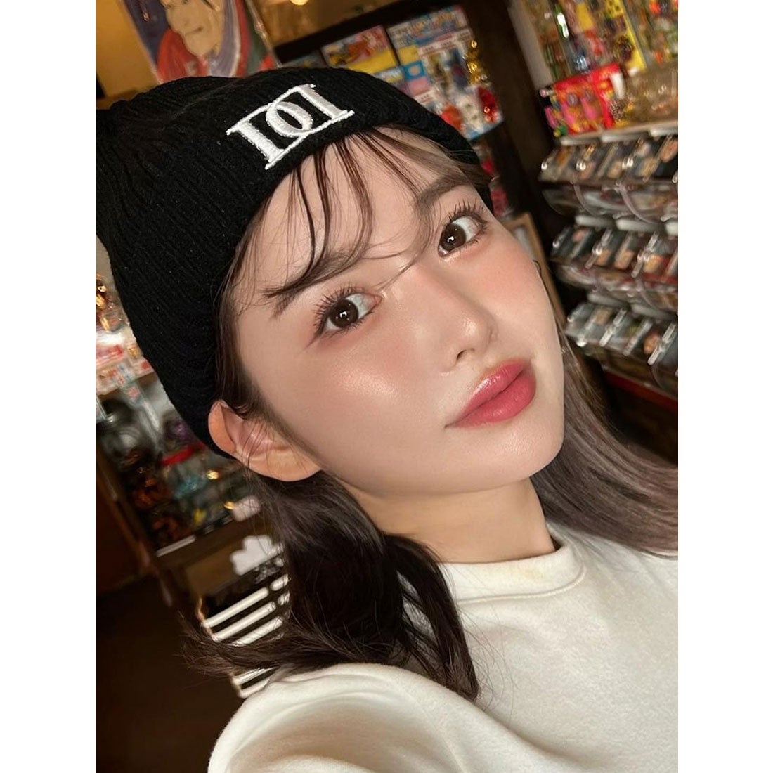 ダーリッチ Darich DDロゴニットビーニー （ブラック） -靴