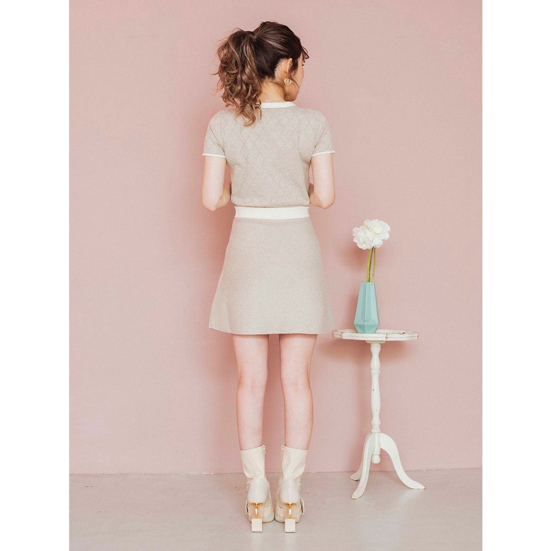 ダーリッチ Darich マカロンミニワンピース （ピンク） -ファッション