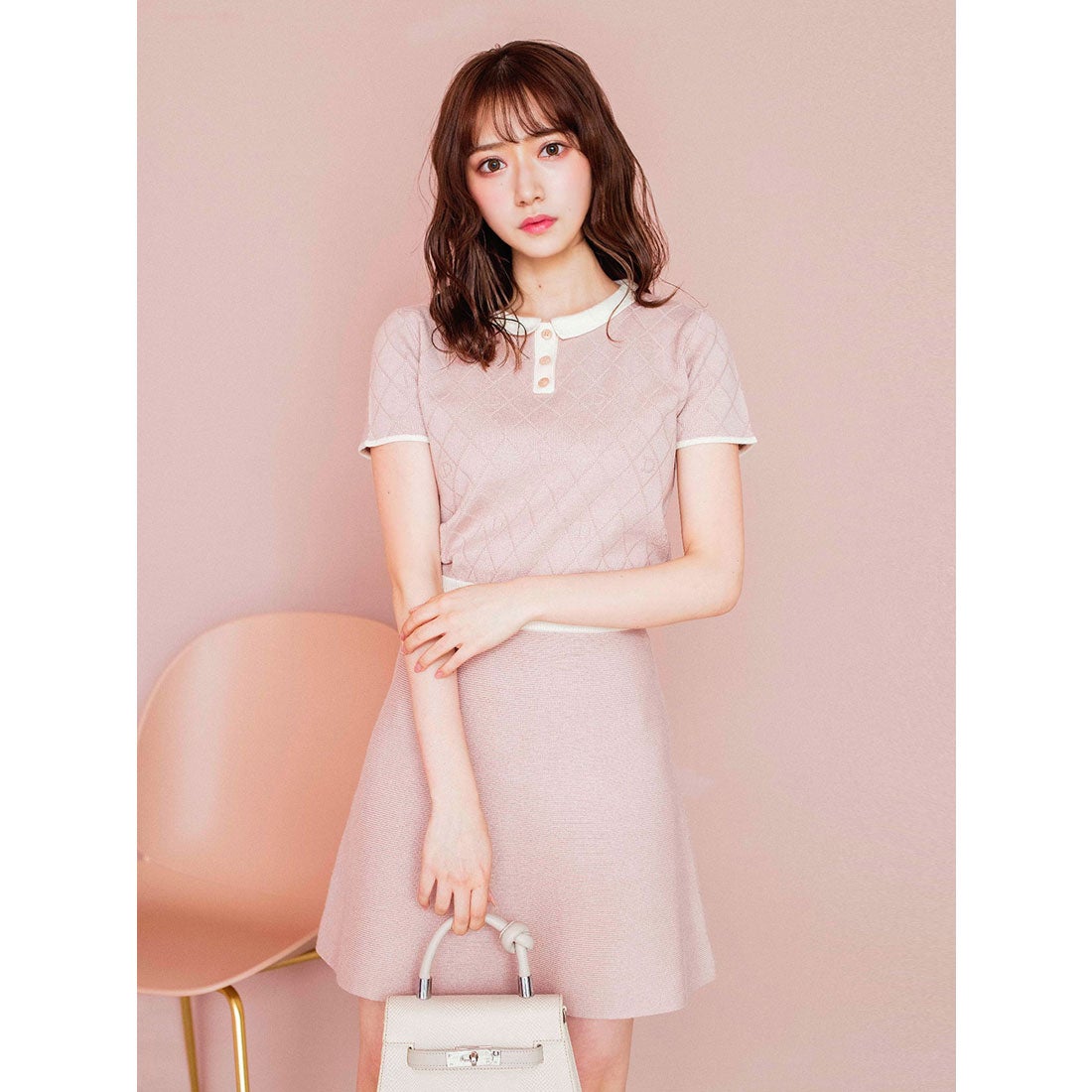 ダーリッチ Darich マカロンミニワンピース （ピンク） -ファッション