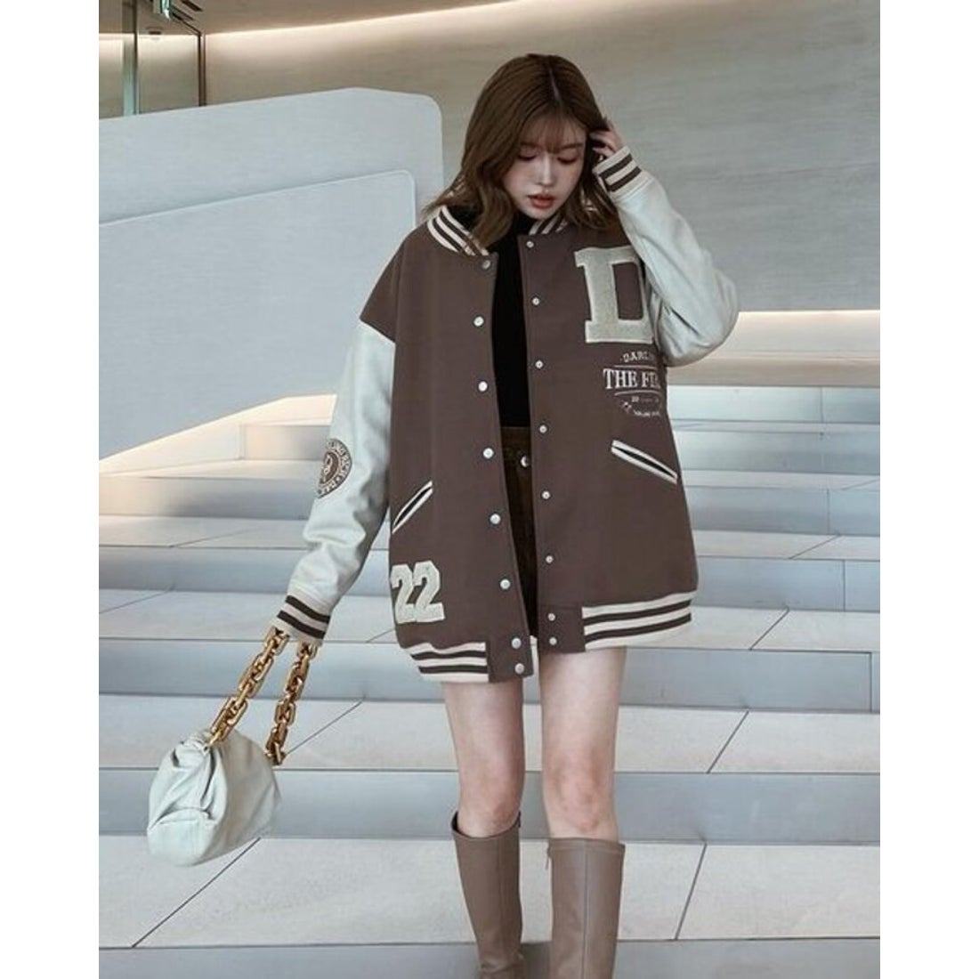 ダーリッチ Darich DARLINGスタジャン （モカ） -ファッション通販