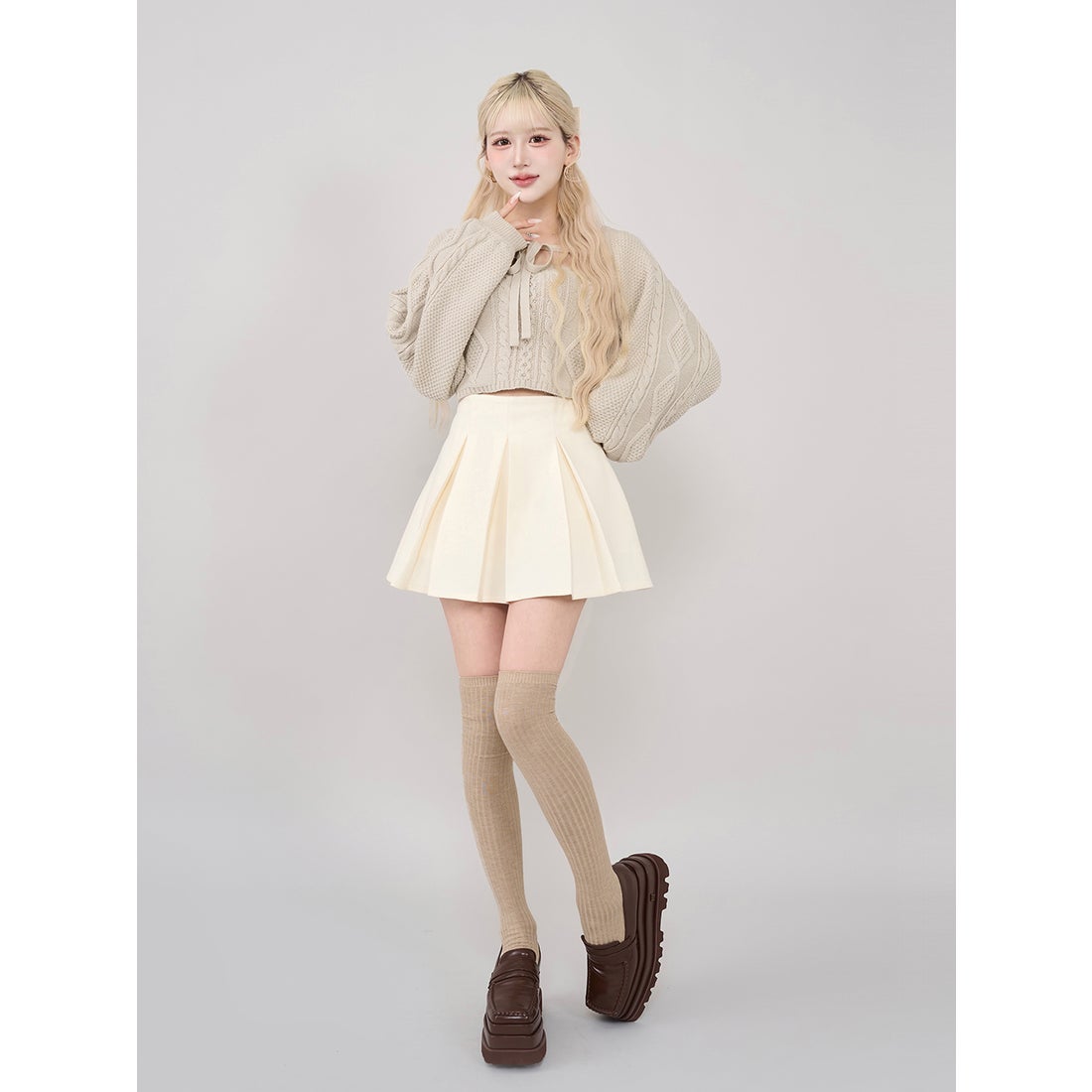 ダーリッチ Darich プラットフォームローファー （ブラウン