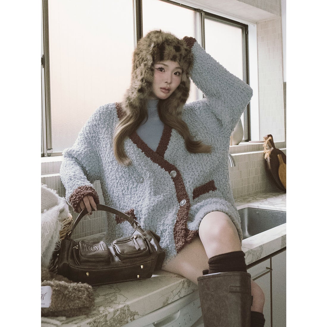 ダーリッチ Darich パントーンニットアンサンブル （サックス