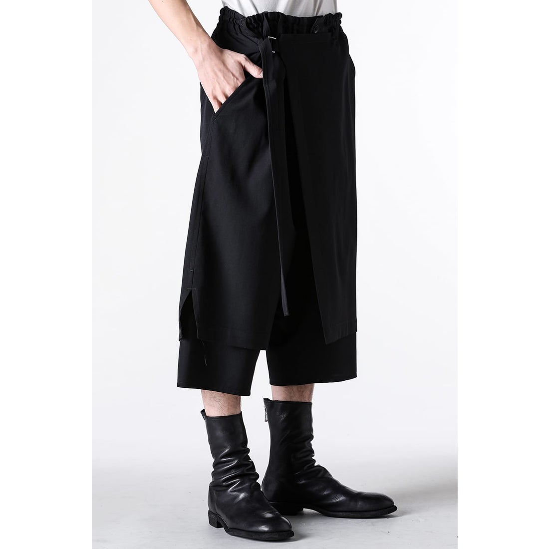 グラウンド ワイ Ground Y Standard Wrap Pants （Black） -FASCINATE