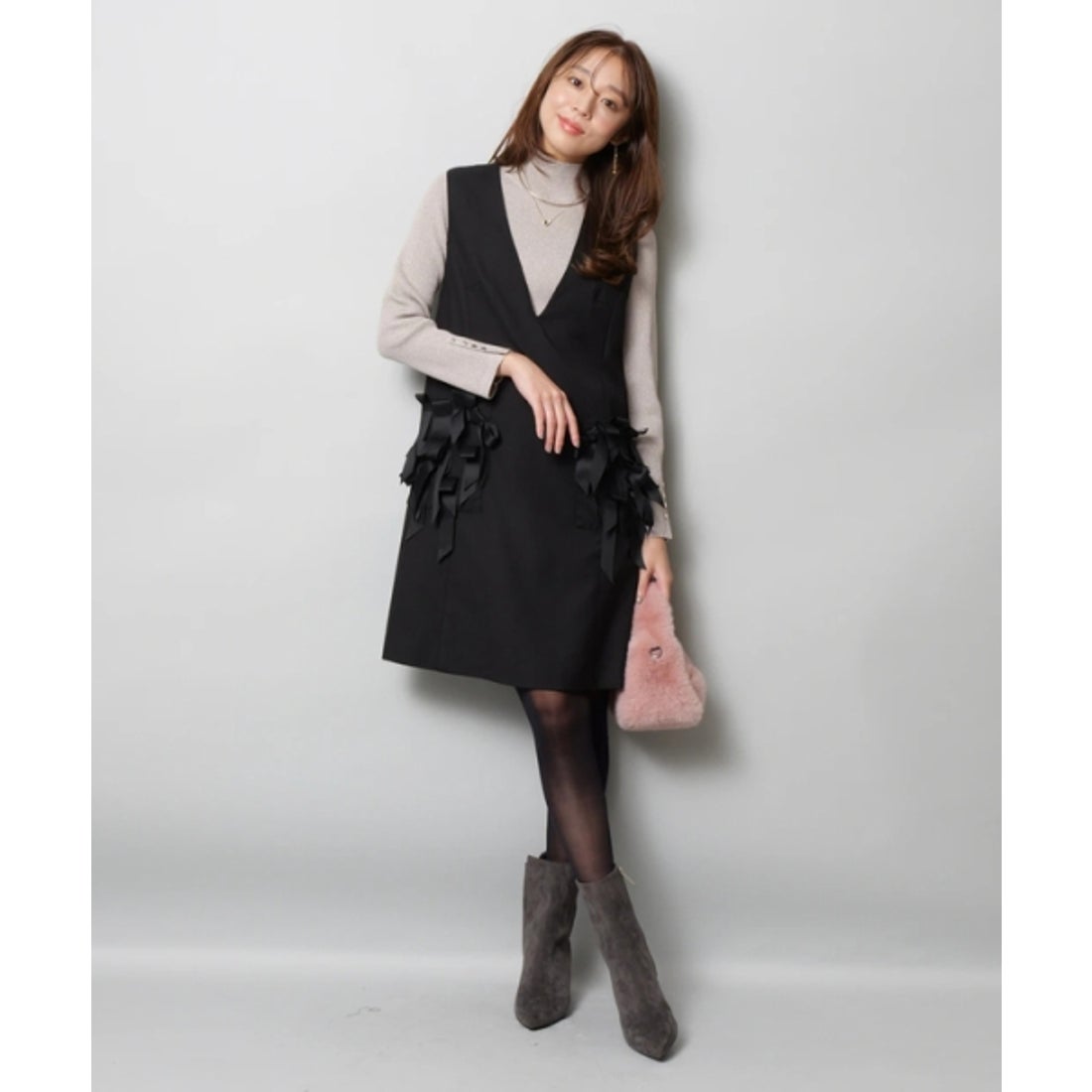 ジャスグリッティー JUSGLITTY デコラリボンジャンスカ （黒