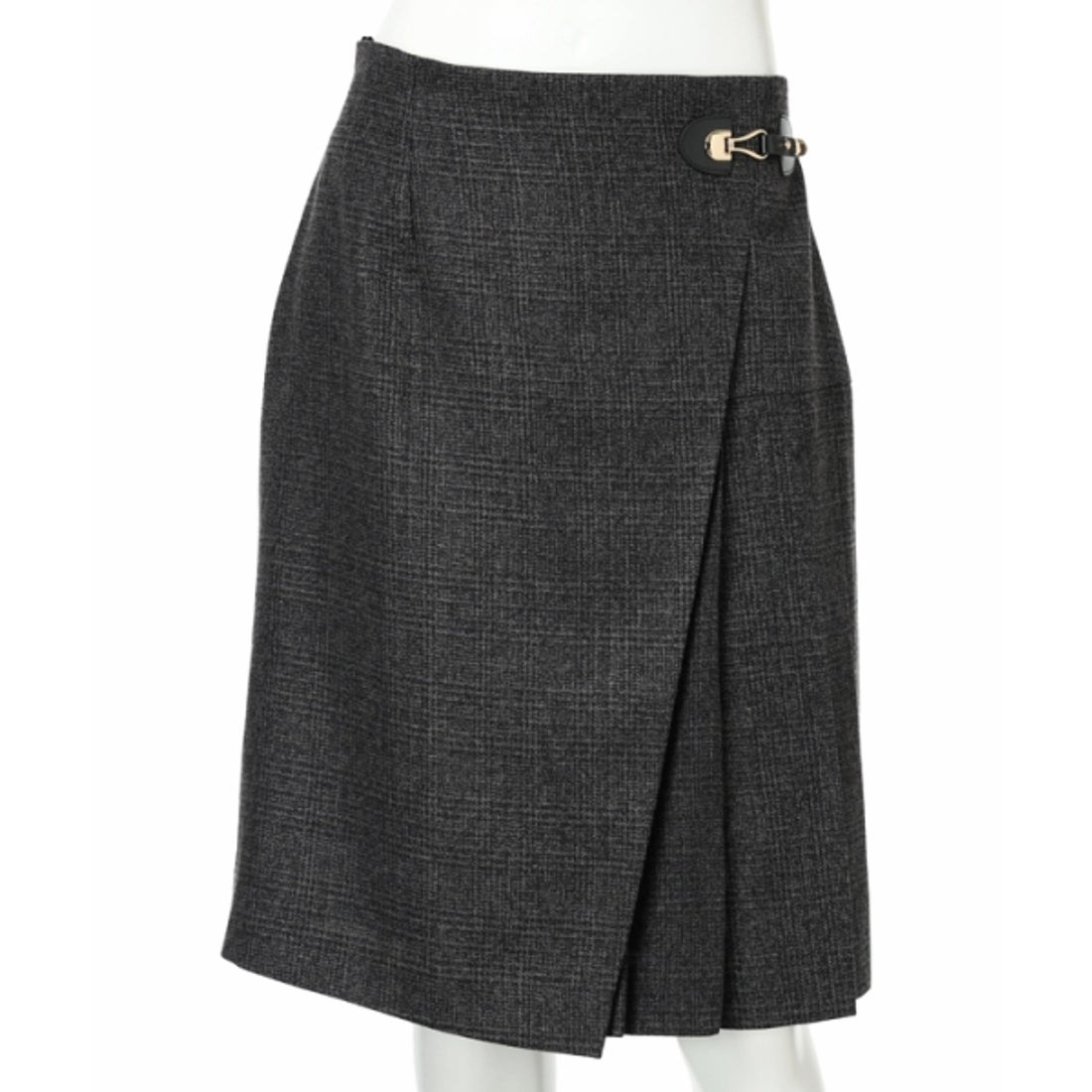 ジャスグリッティー JUSGLITTY サイドプリーツミニスカート （黒