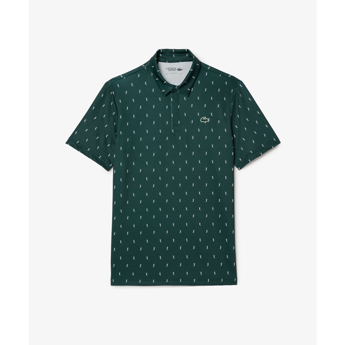 ラコステ LACOSTE ミニマム総柄プリントゴルフポロシャツ （グリーン