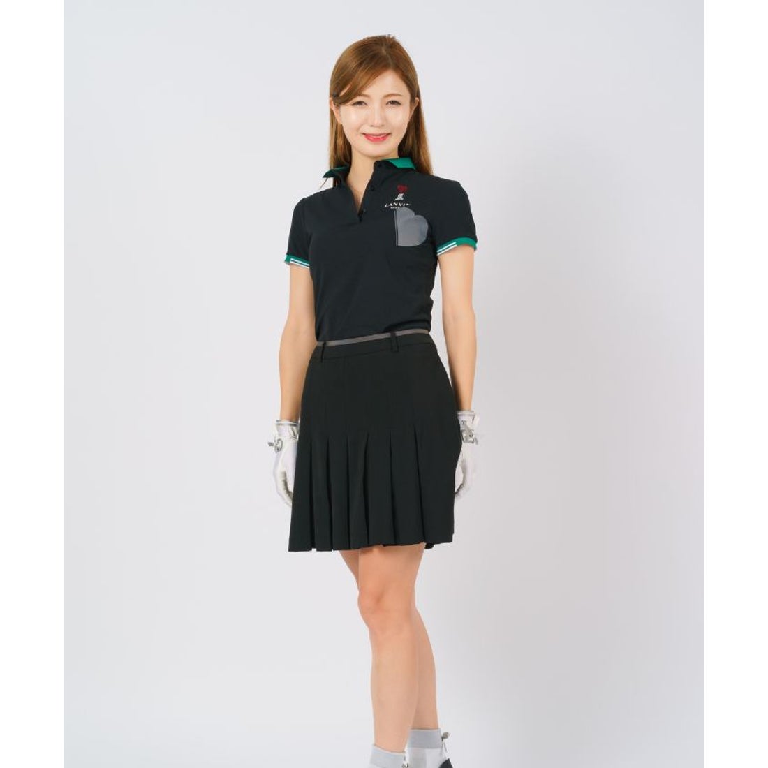 LANVIN SPORT フロントプリーツスカート(43cm丈)【アウトレット