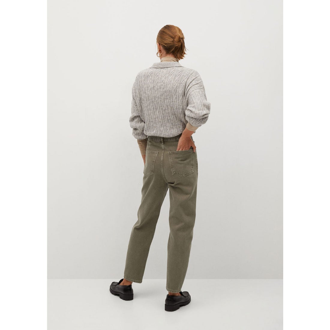 ジーンズ .-- VERONICA （ベージュ-カーキ） -MANGO - マンゴ公式