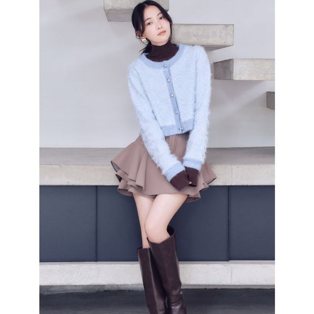 スナイデル SNIDEL レイヤードフリルミニスカショーパン （MOC