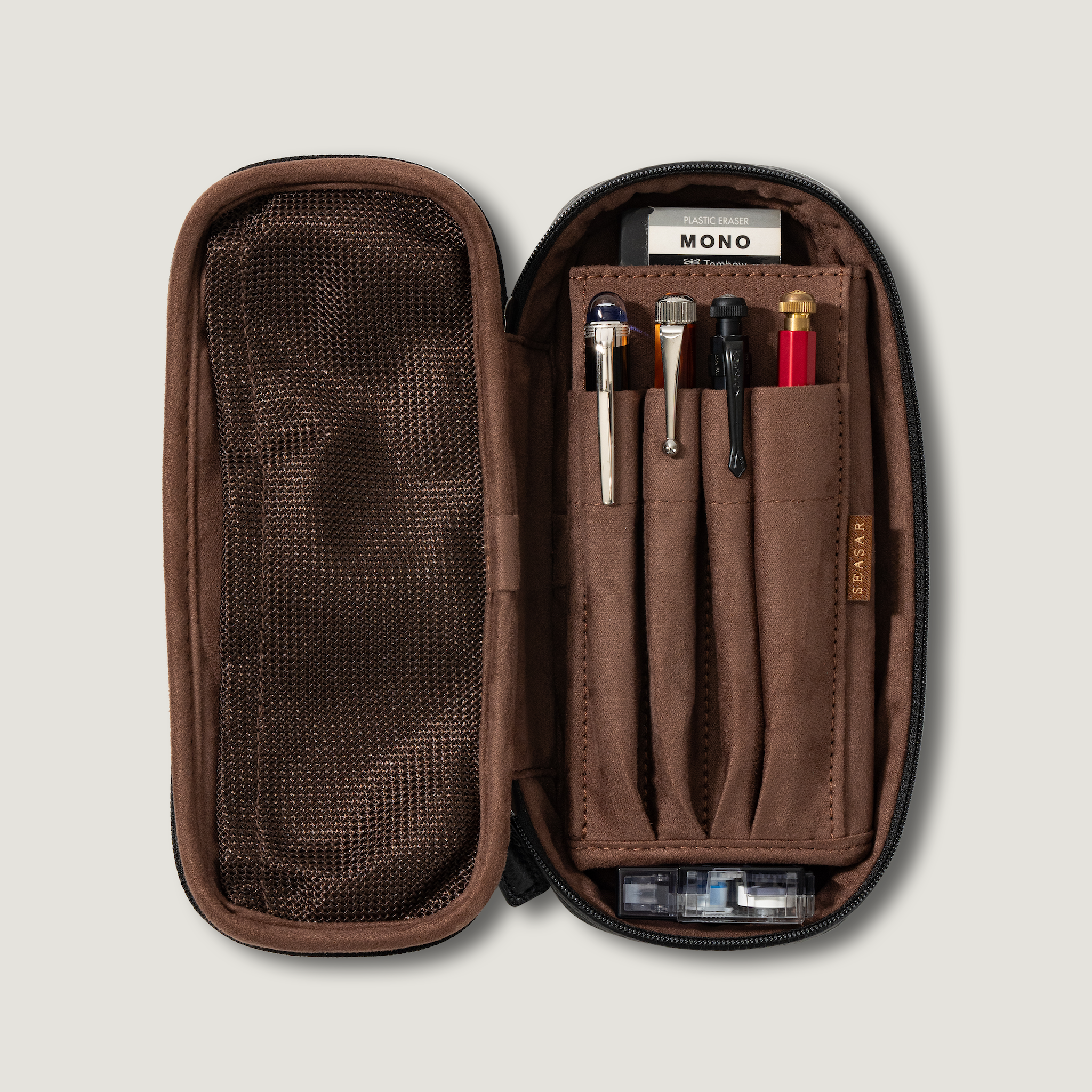 OctFold ペンケース エンボスレザー