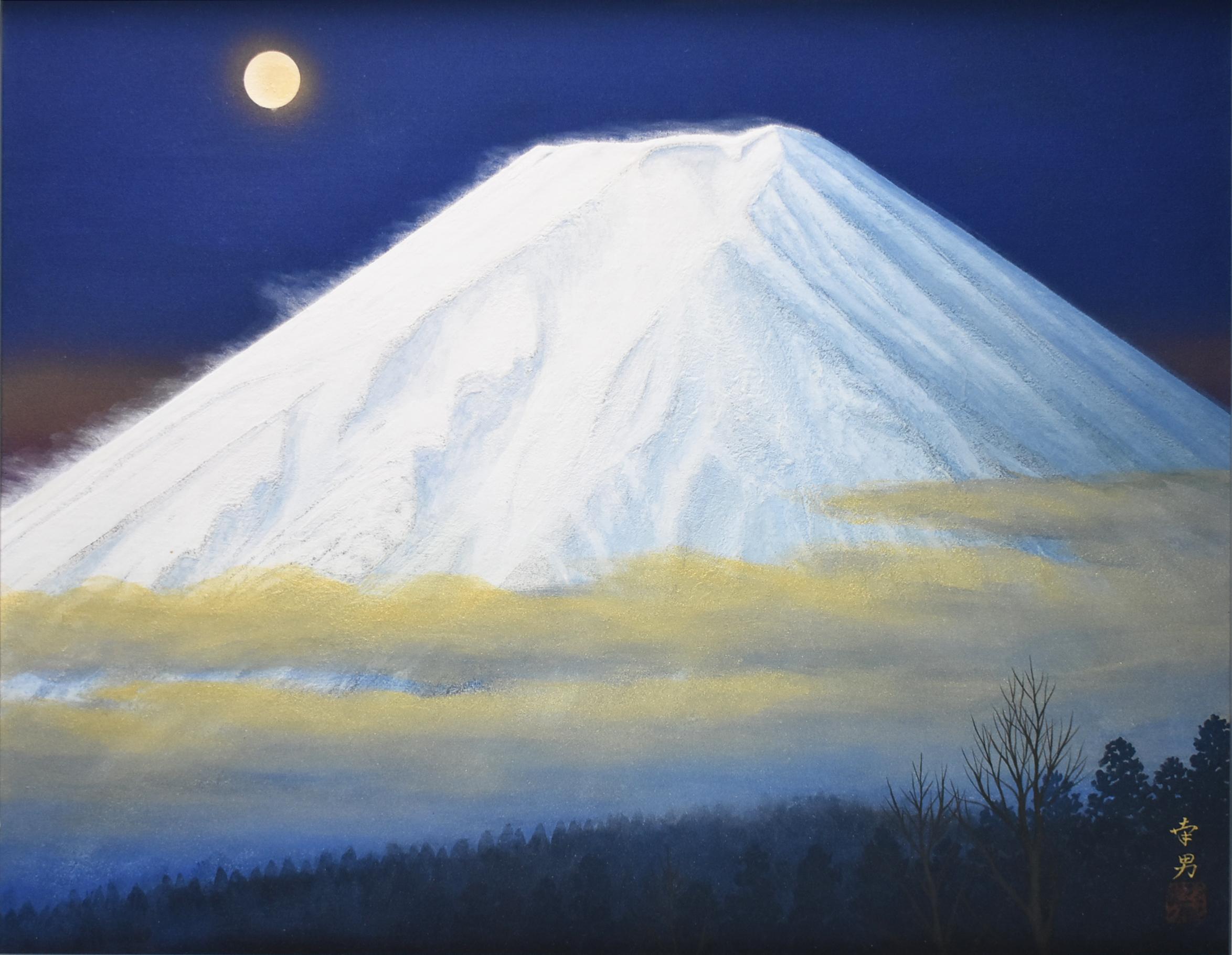 日本画10P 「月光富士」 | ｜正光画廊