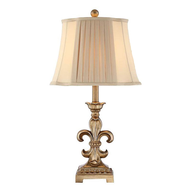 ルイス1灯テーブルランプ（アンティークゴールド）｜クロスシェード