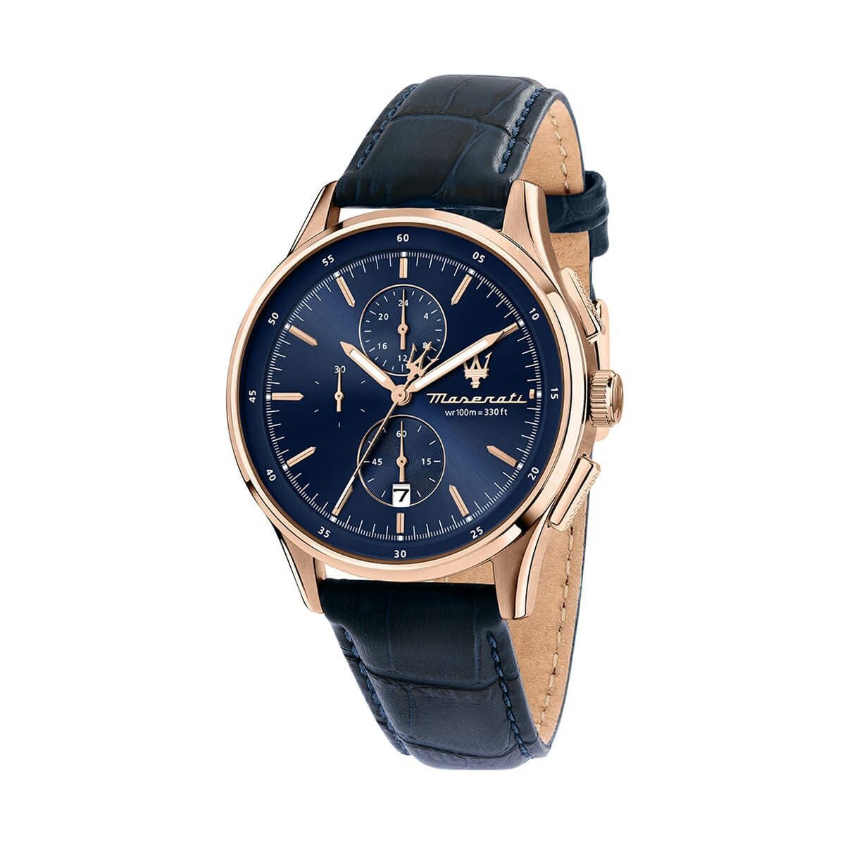 Maserati / マセラティ エポカ 42mm ブルー ダイヤル ブラウン レザー