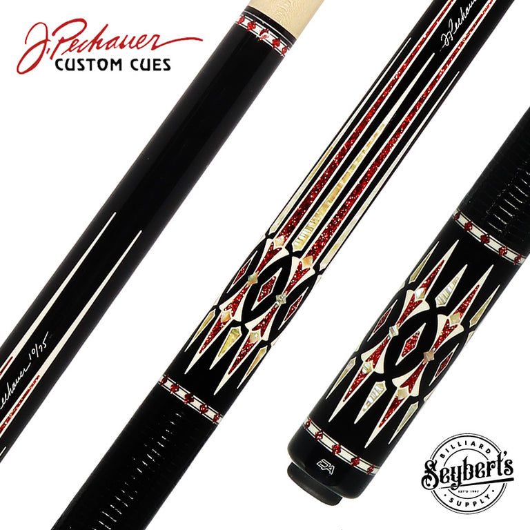 Pechauer Champions Collection David Alcaide 3 Ruby Pool Cue - DA3R