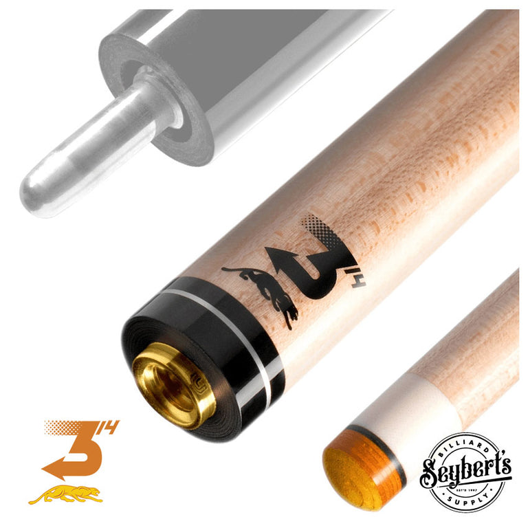 Predator 314-3 Pool Cue Shaft | Uni-Loc Black Collar With Silver