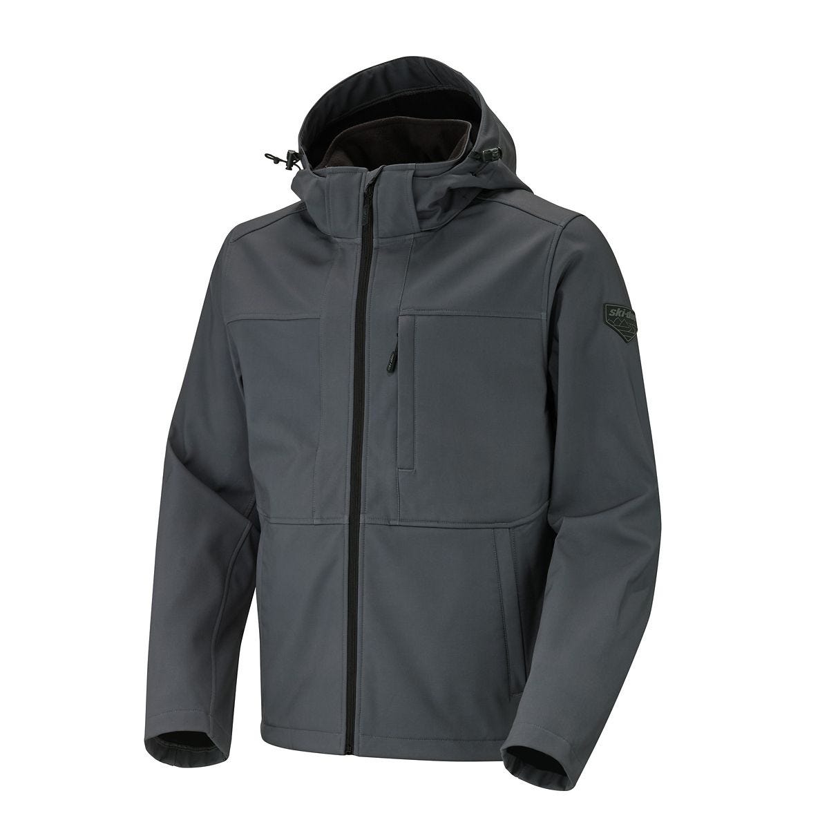 Ski-Doo Men's Classic Softshell Jacket Charcoal Grey | SkiDooGear.com