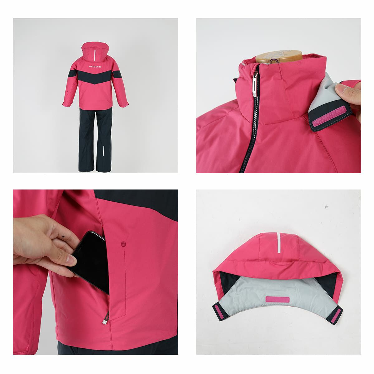 スキーウェア キッズ スノーウェア ジュニア デサント 上下セット