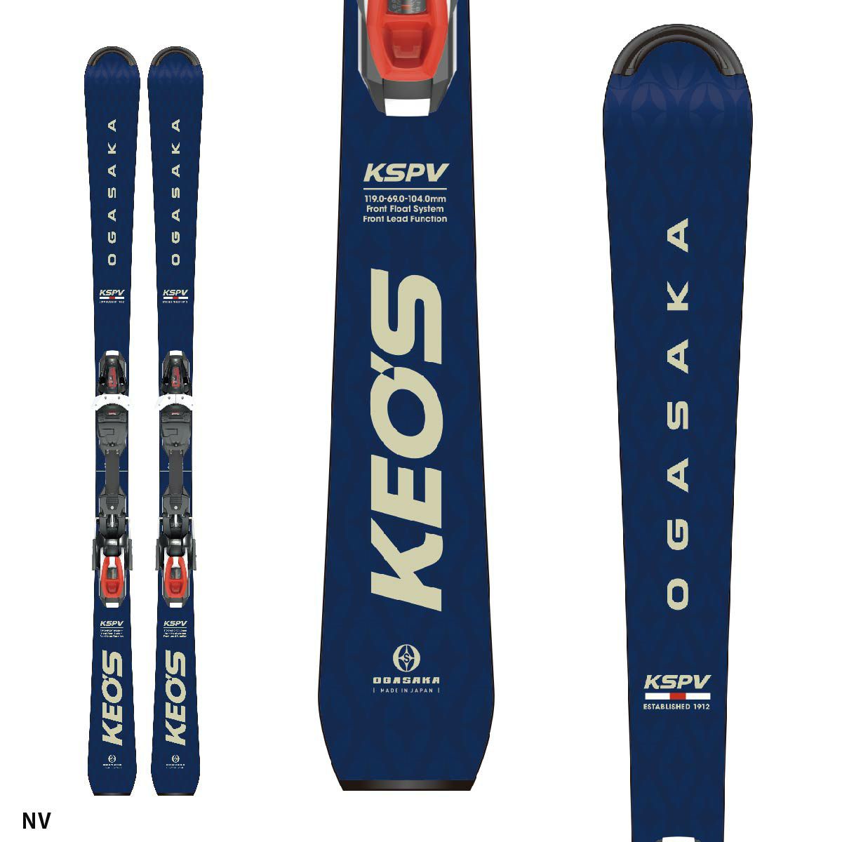 OGASAKA オガサカ スキー板 2025 KEO'S 〔ケオッズ〕KS-PV + PRD 11 GW