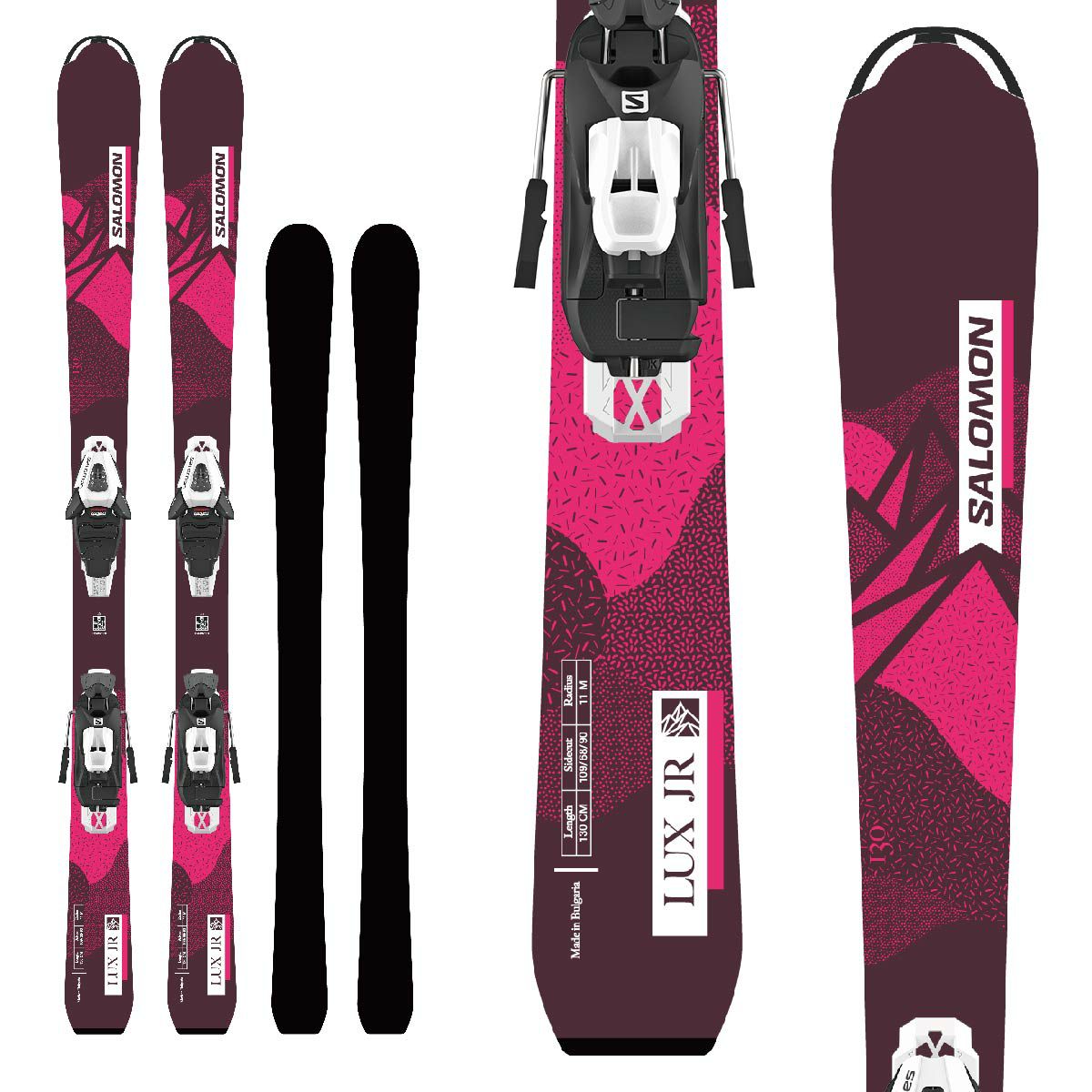 SALOMON サロモン スキー板 キッズ ジュニア ＜2024＞ LUX Jr M + C5