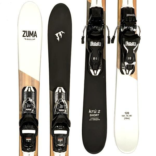 スキーポール＆ケース&ブーツ付 ZUMA ショートスキー KRU:Z SHORT