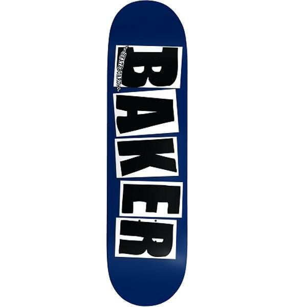 BAKER【ベイカー】スケボーデッキ/BRAND LOGO ネイビー 8 x31.5インチ