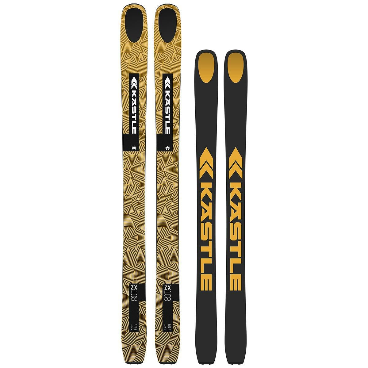 KASTLE フリーライドスキー 2026 ZX 108 スキー板 単品 (板のみ