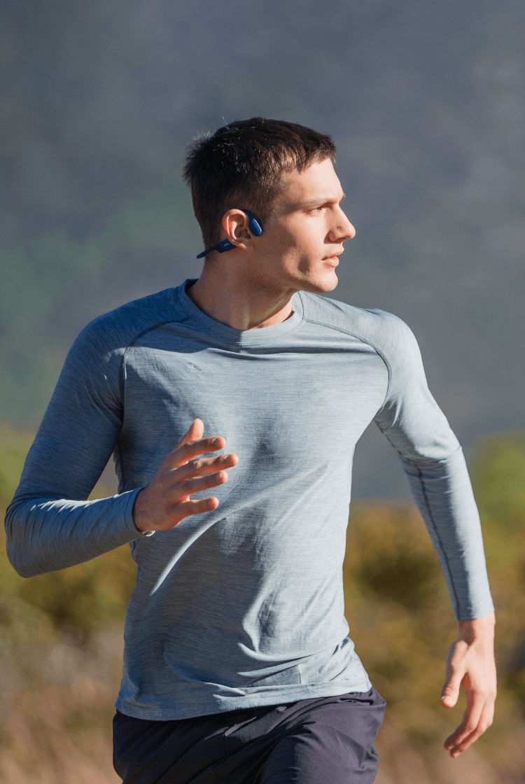 Shokz OpenRun - Bone Conduction Headphones for Running