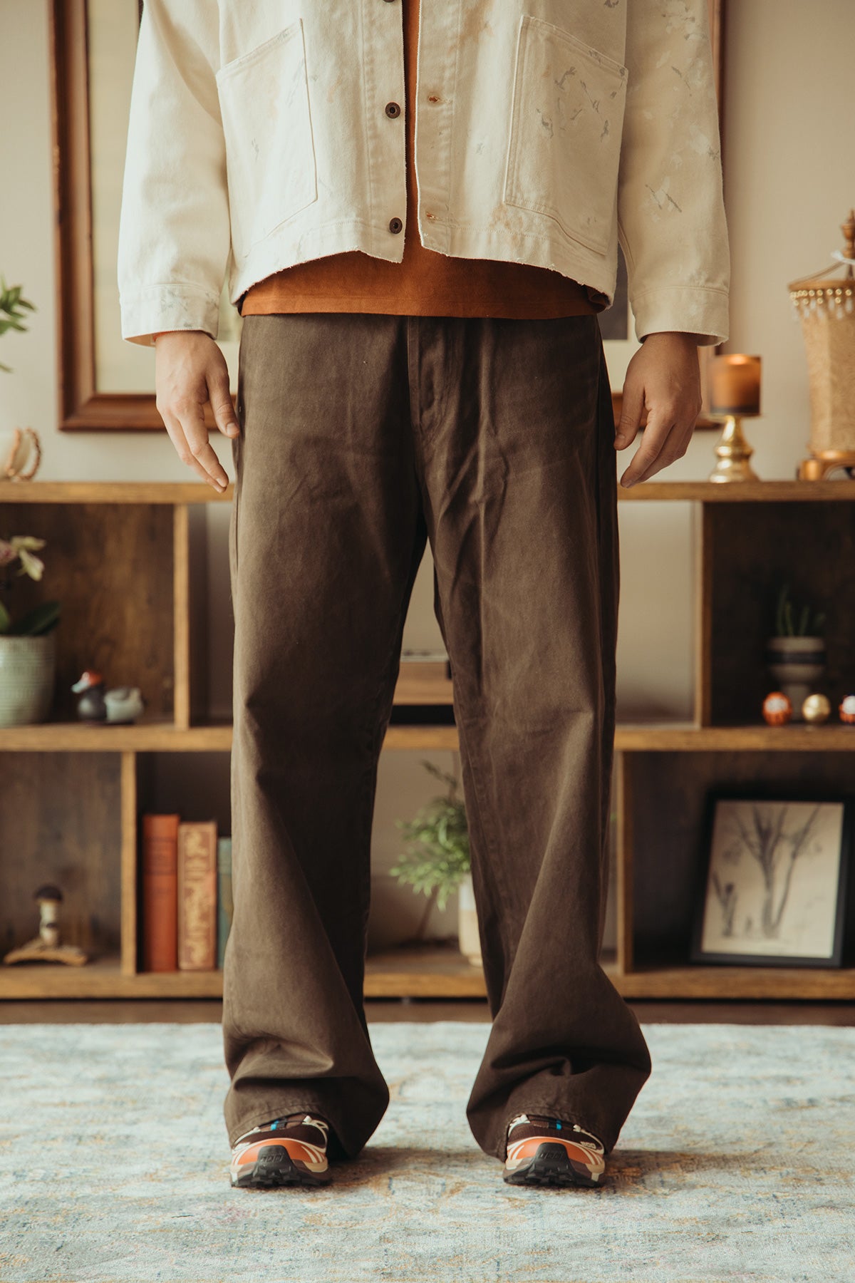 T.T. Lot.209 Buckle-Backed Trouser | Damaged Mud Dye | Canoe Club