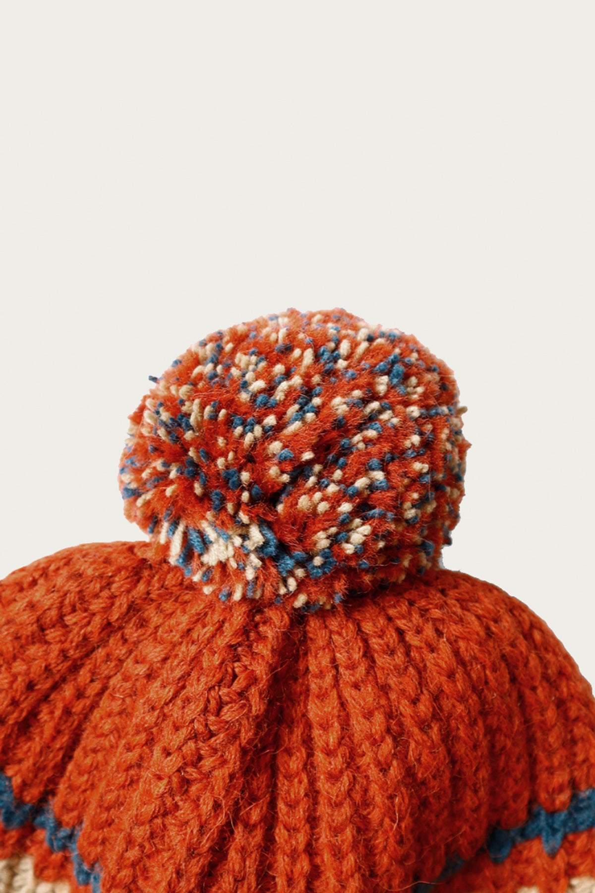 Kapital 3G Wool Cable Knit Cap | Orange | Canoe Club