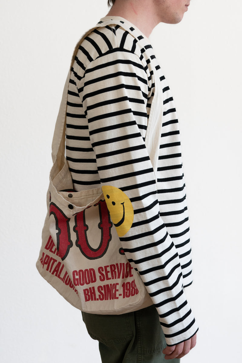 Kapital Cotton Twill KOUNTRY FACTORY Book Bag | Ecru | Canoe Club