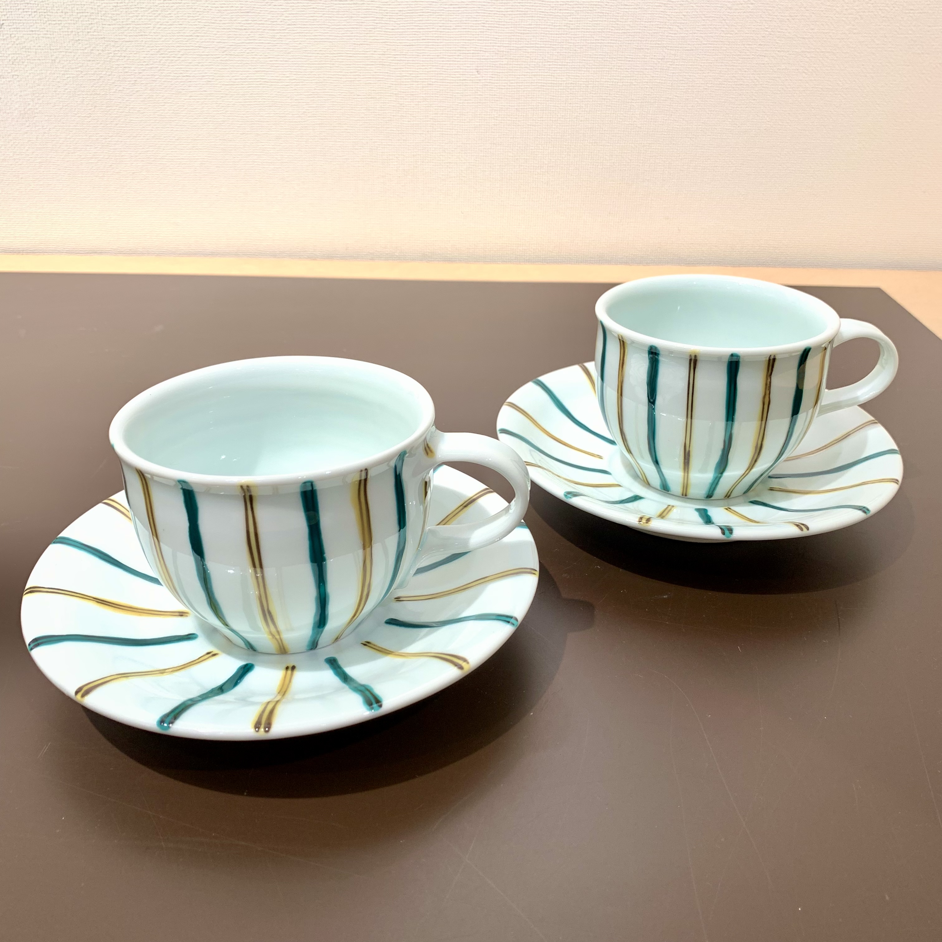 阿部眞士造染付丸文長方面取陶筥 共箱 新品?未使用? 阿部眞士造染付