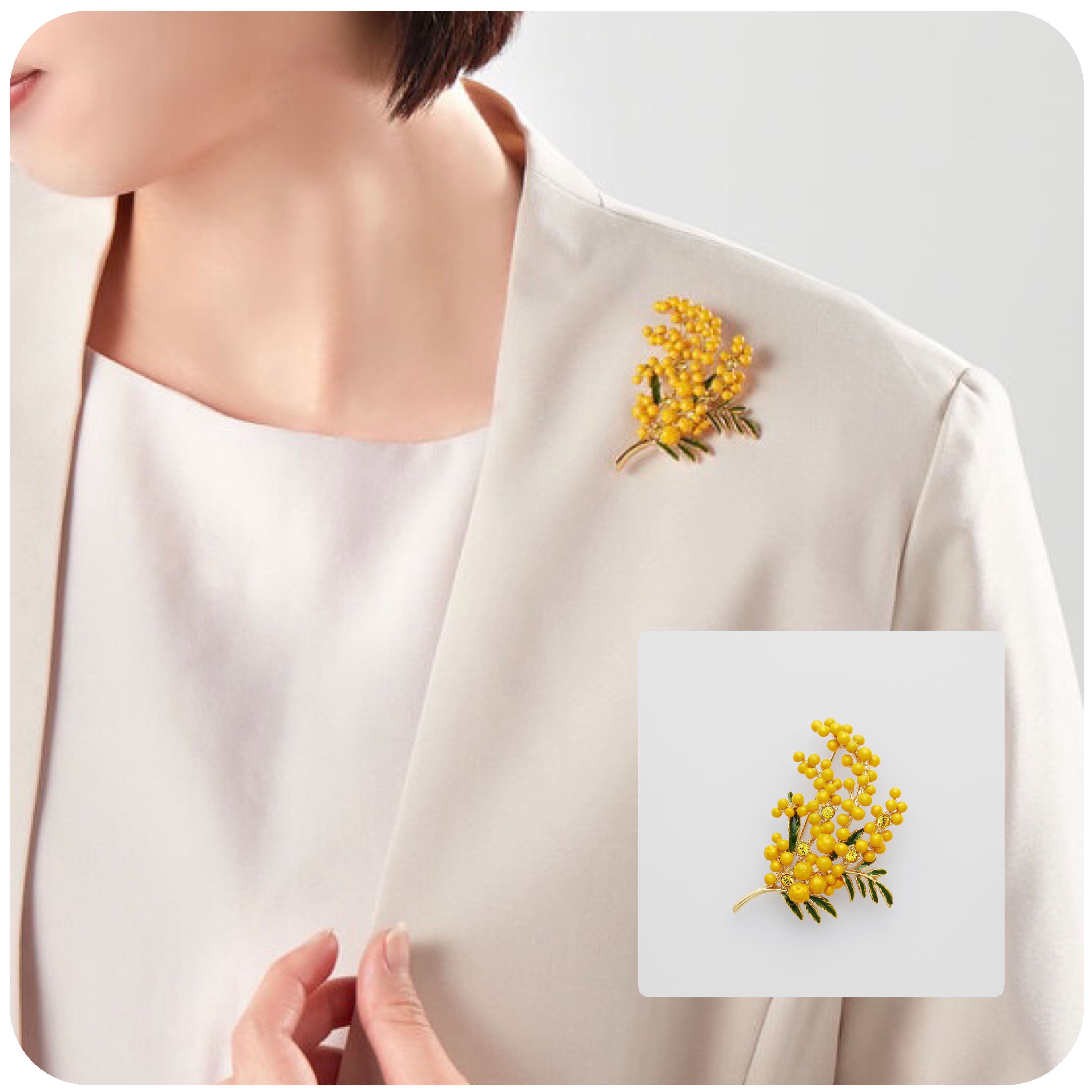 ミモザモチーフ アクセサリー 新作のご紹介【ヴァンドームブティック